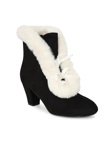 Bottines Pin-up “Tatiana Black and White”