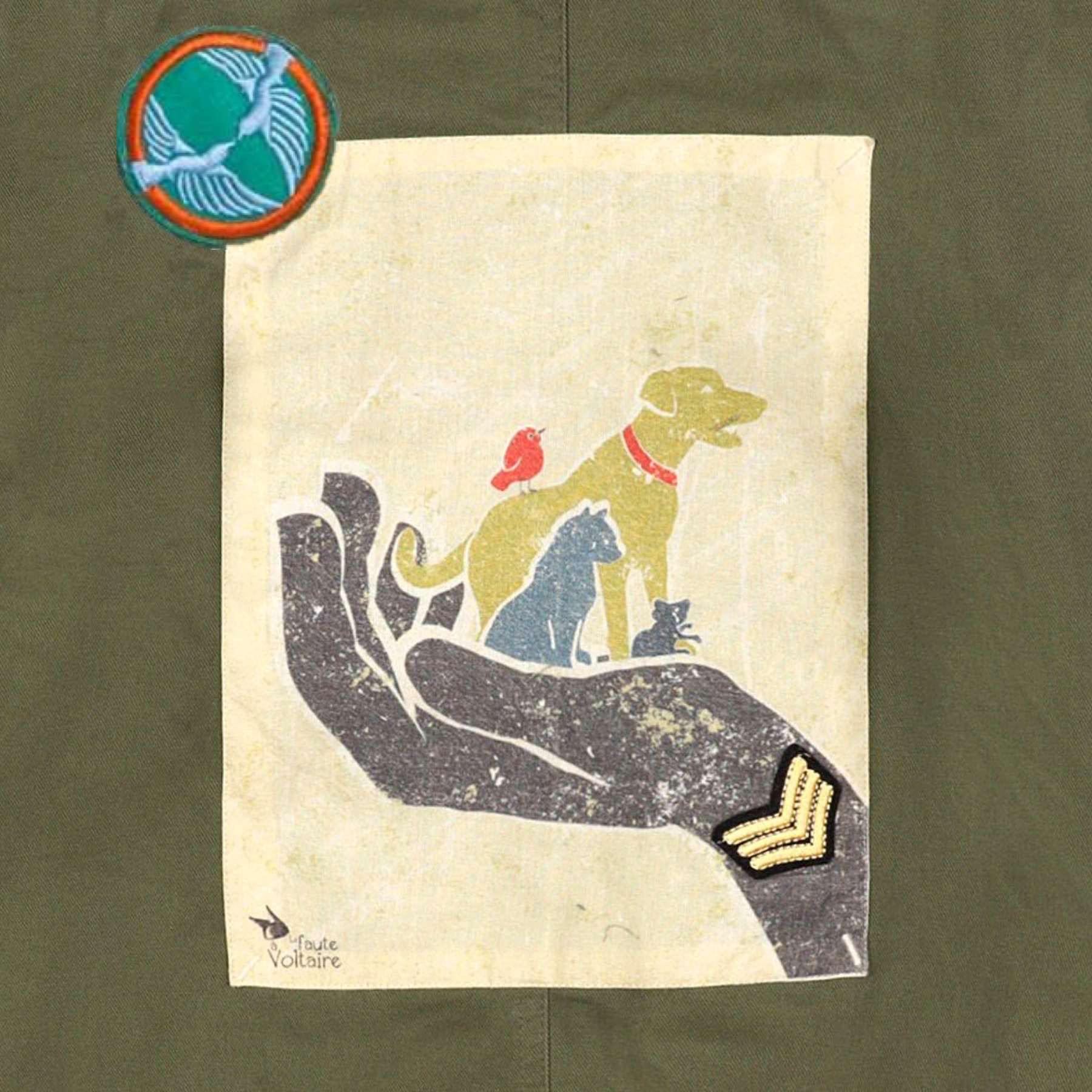 Parka Tendance Kaki Enfant | Fille et Garçon | ROCK & PEACE – Image 6