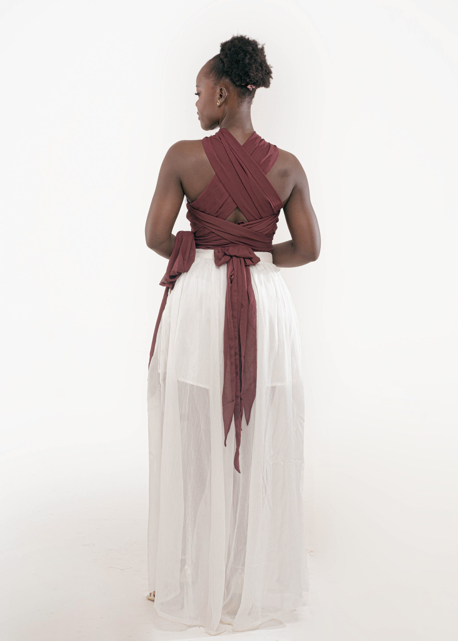 Pantalon Blanc fluide – Image 2