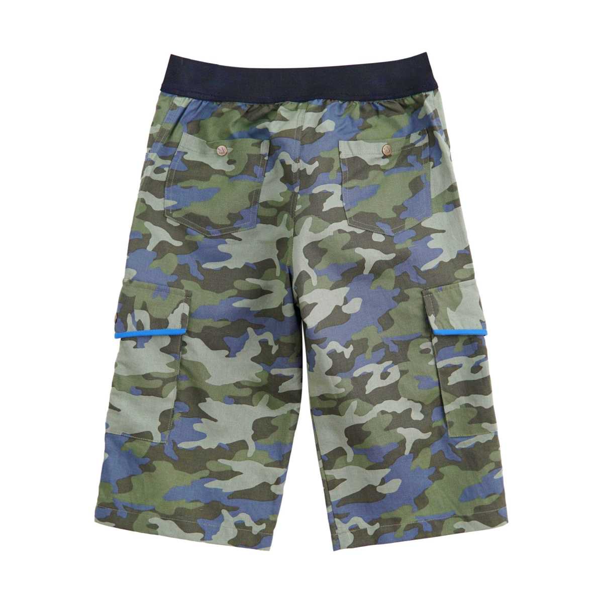 Bermuda Imprimé Camouflage Kaki / Bleu Garçon | ARCACHON – Image 5