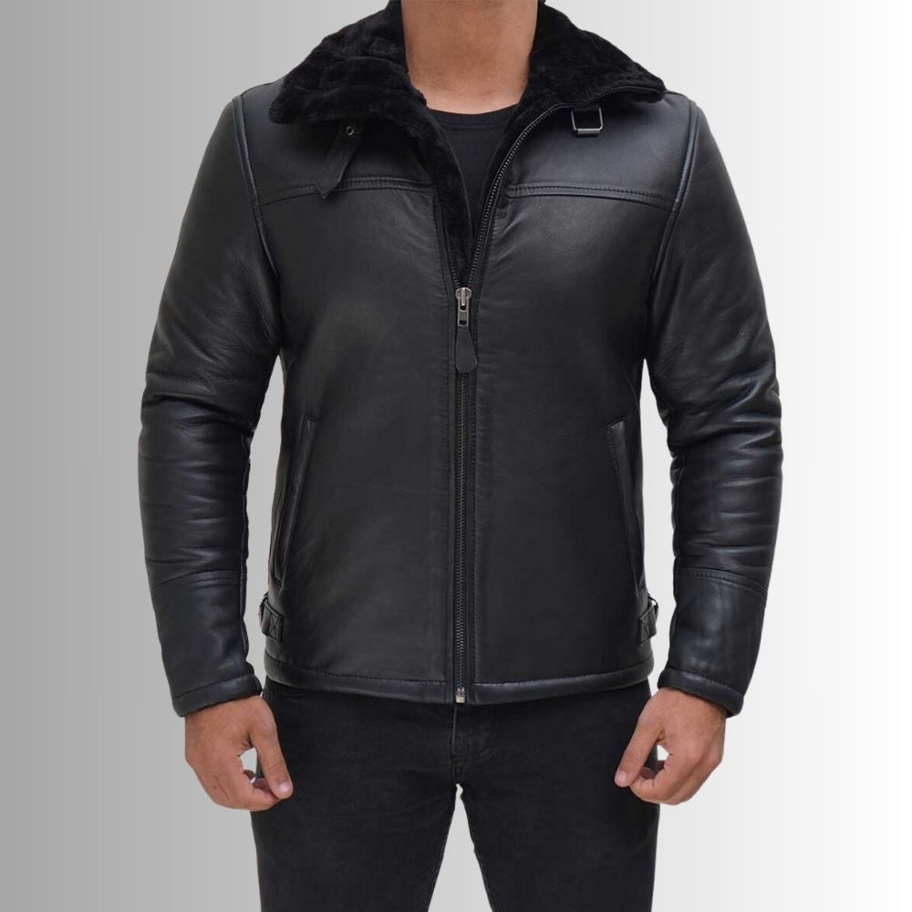Blouson Bombardier Noir Homme – Image 2