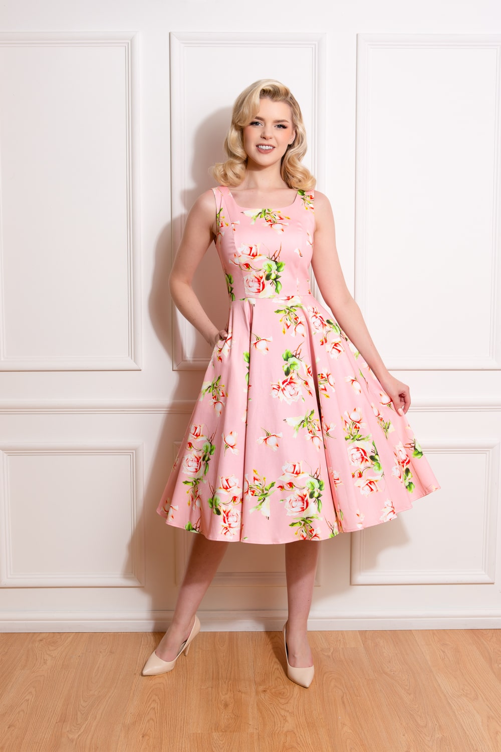 Robe Pin-up Fleurie “Leslie” – Image 3