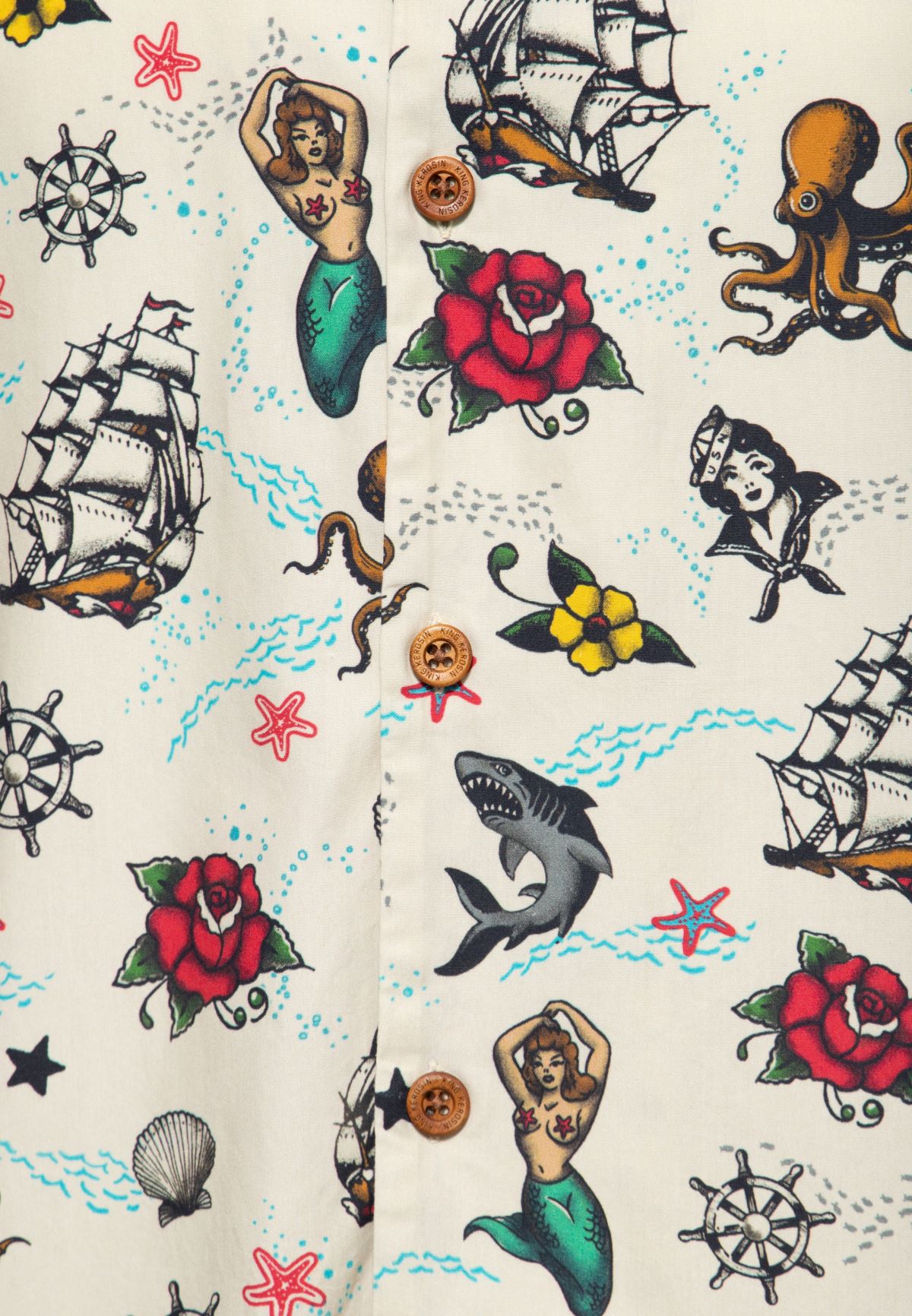 Chemise Hawaïenne “Holdfast” Ecru – Image 4