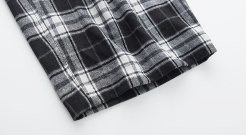 Pantalon Large à Carreaux Écossais Femme – Image 4