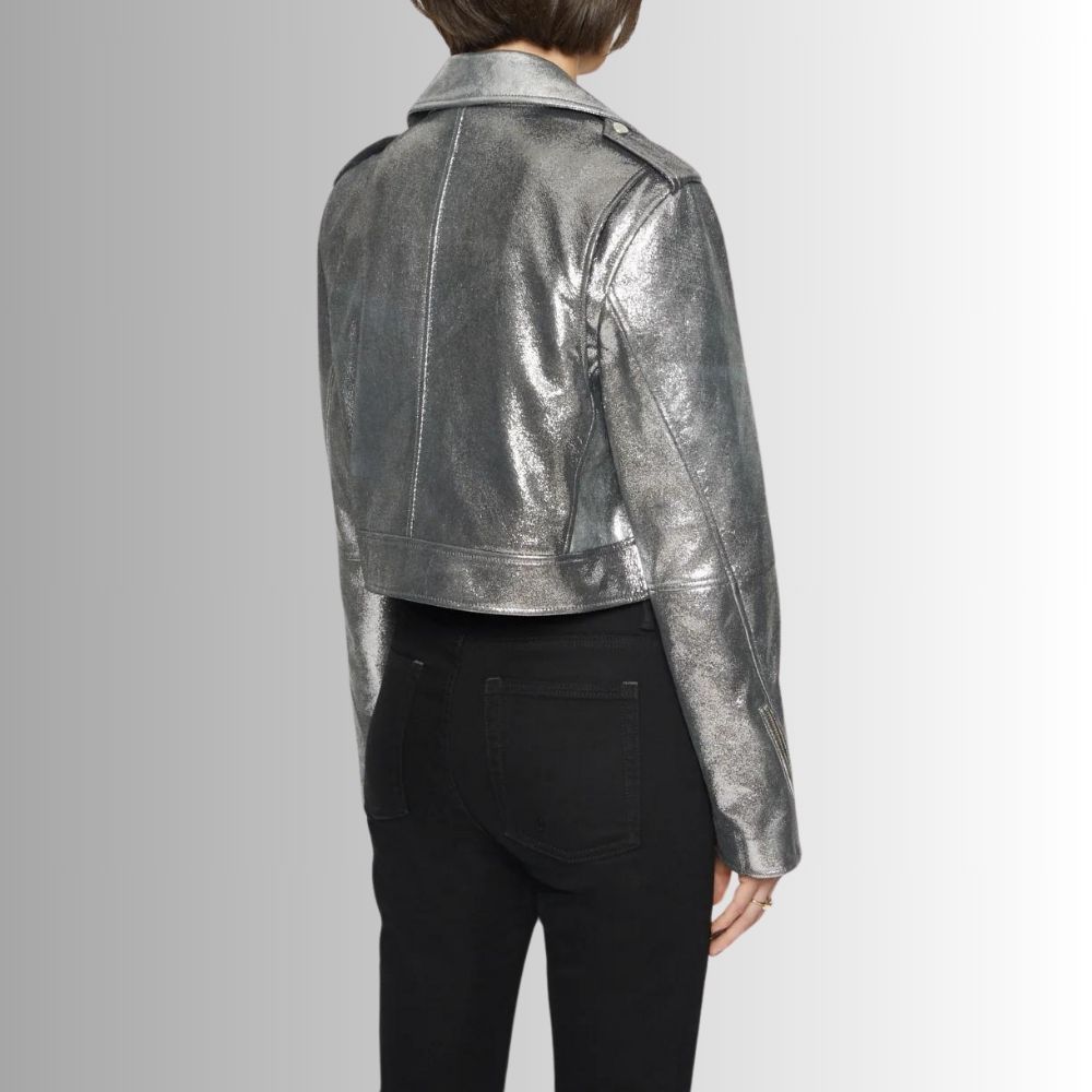 Perfecto Argenté Femme – Tondue – Image 3