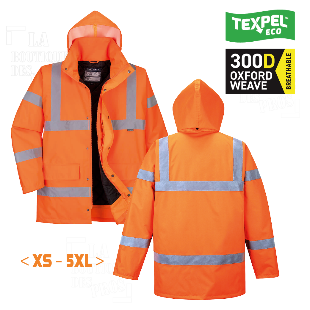 Parka haute visibilité ferroviaire PORTWEST