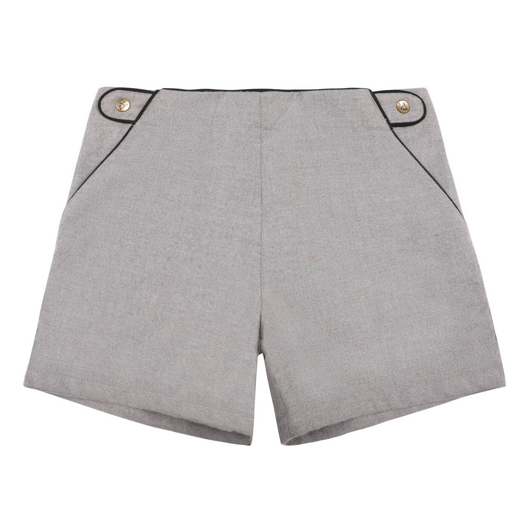Short Laine Gris Souris Fille | POUPETTE – Image 3