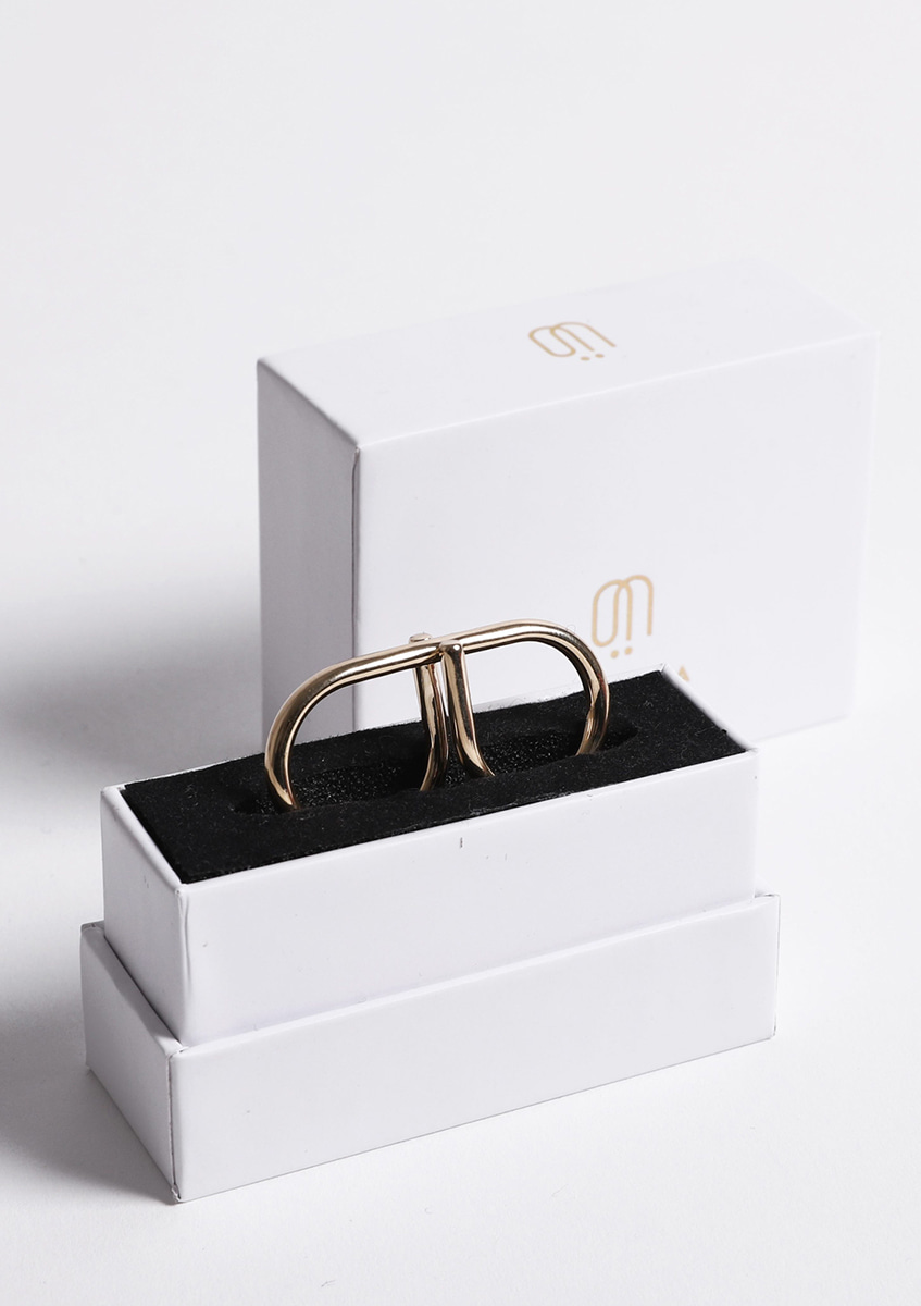 Bague double réversible – L’Attachante plaqué or – Image 3