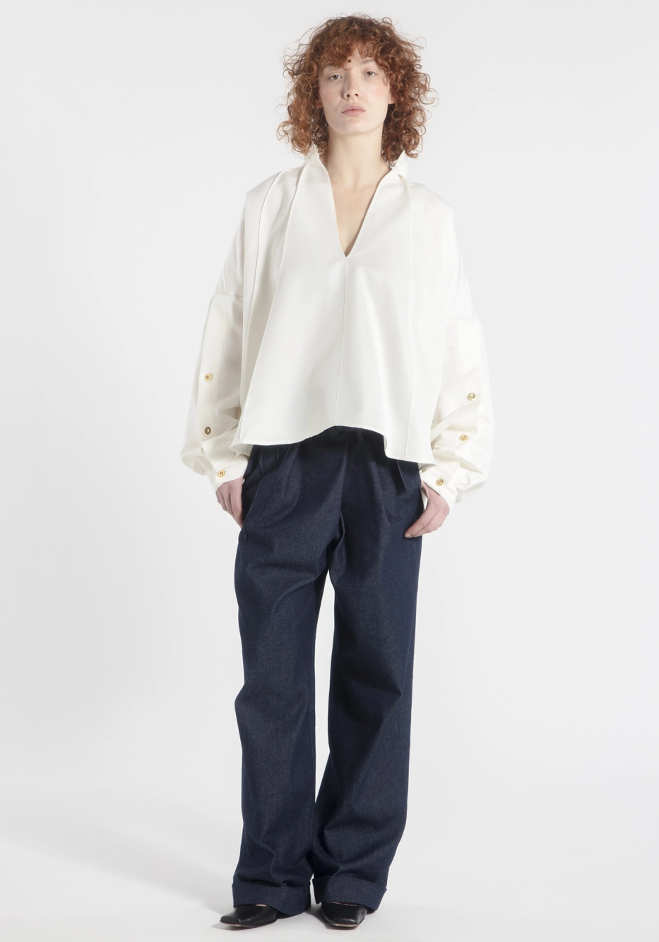 Blouse KAMI OVERSIZE mélange soie