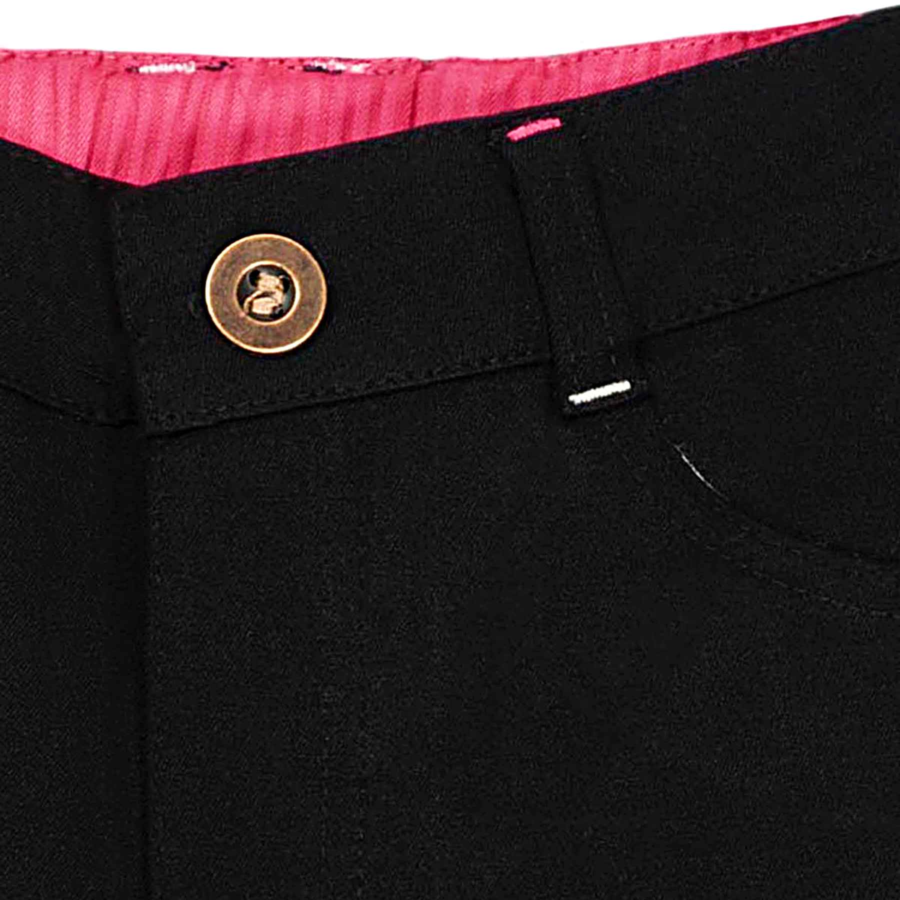 Pantalon Slim Stretch Fille | Coton Fin Noir | MORGAN – Image 4