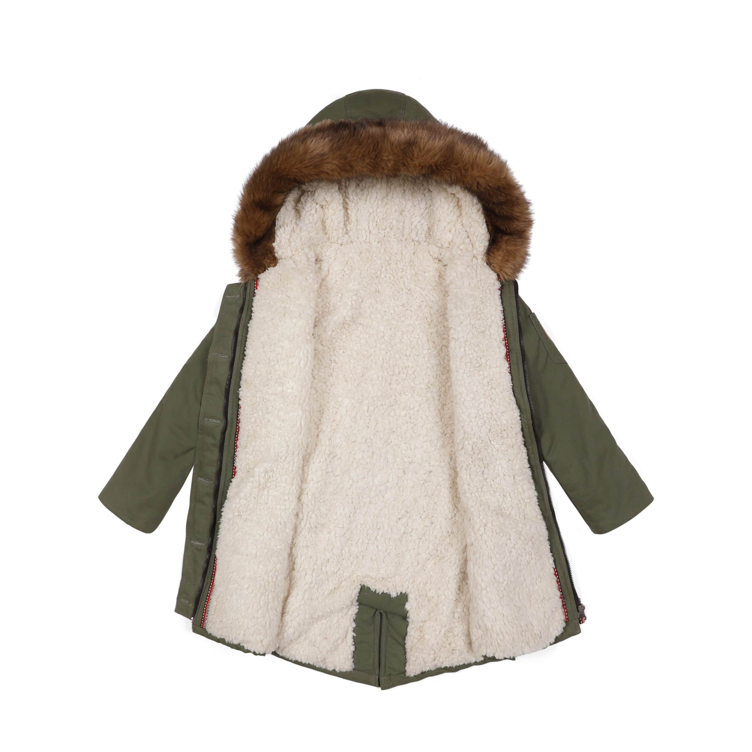 Parka Tendance Kaki Enfant | Fille et Garçon | ROCK & PEACE – Image 7