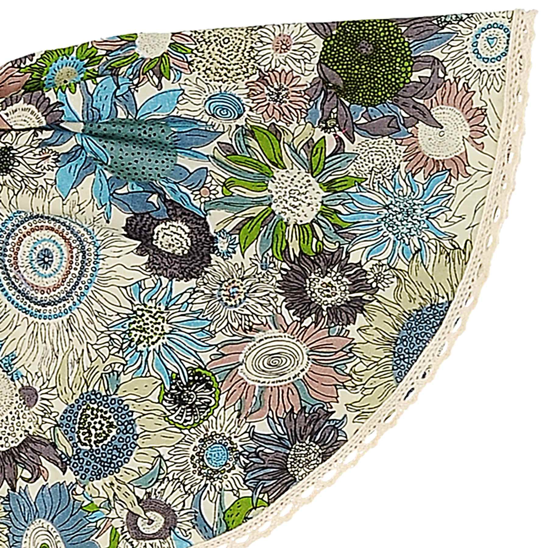 Robe Fleurie Hiver Fille | Liberty Marron Beige | Manches Papillons | BUTTERFLY – Image 4