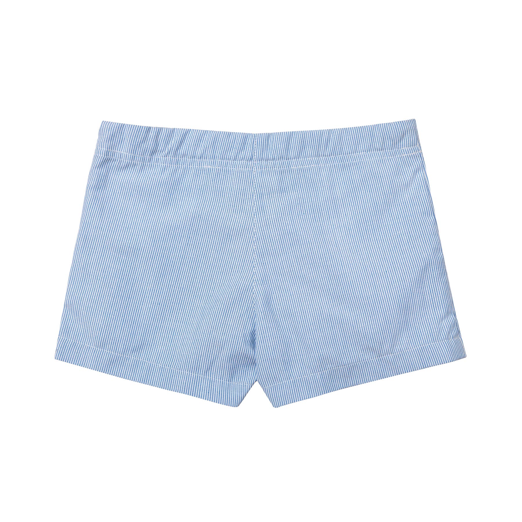 Short Été Fille | Rayures Bleues et Blanches | ANGIE – Image 4
